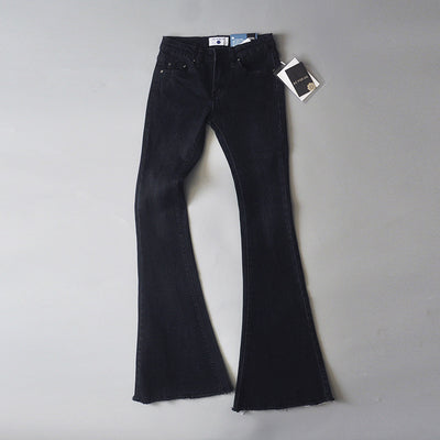 Pantalones Acampanados Denim Stretch Tendencia Mujer