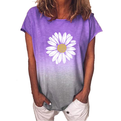 Playera Estampado Degradado Arcoíris Manga Corta - Image 11