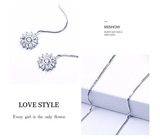 Aretes de Cristal Navideño con Borla - Diseño Copo de Nieve Elegante para Mujer - Image 12