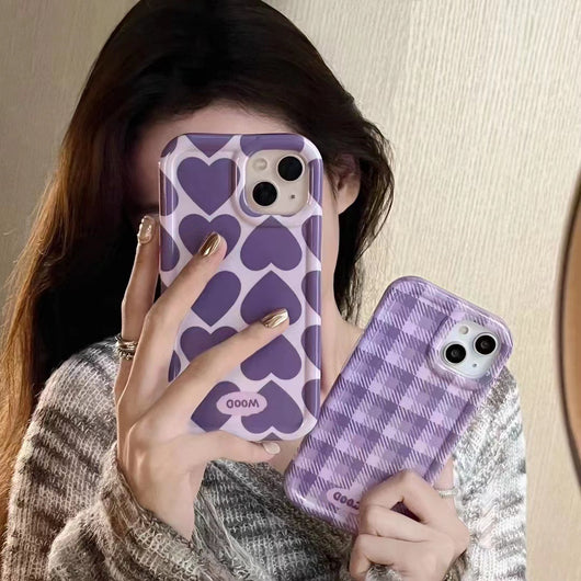 Funda para Celular Púrpura Love - Protección y Estilo