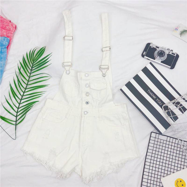 Shorts Coreanos Delgados con Flecos Estilo