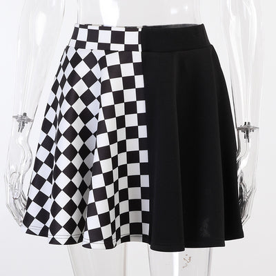 Falda Gótica Cuadros A-Line Mini Harajuku Streetwear - Image 7