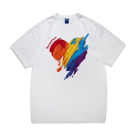 Camiseta Manga Corta Arcoíris Amor - Diseño Payaso Graffiti - Image 6