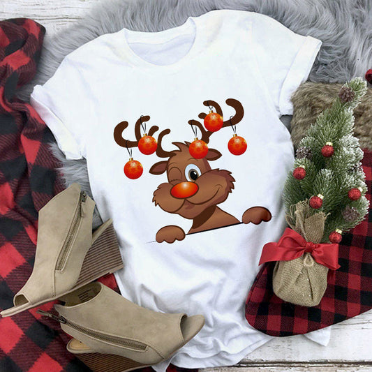 Playera Navideña Estampado Santa Claus - Diseño Casual Unisex