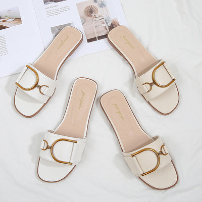 Sandalias Planas de Playa para Mujer - Chanclas de Moda Estilo Net - Image 11