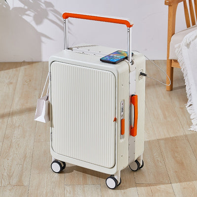 Maleta Trolley Multifuncional con Cargador USB y Ruedas Universales 20 Pulgadas - Image 7