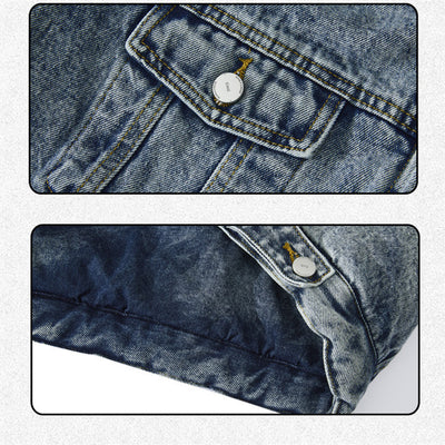 Chaqueta Denim Vintage Desgastada para Hombre y Mujer - Image 14