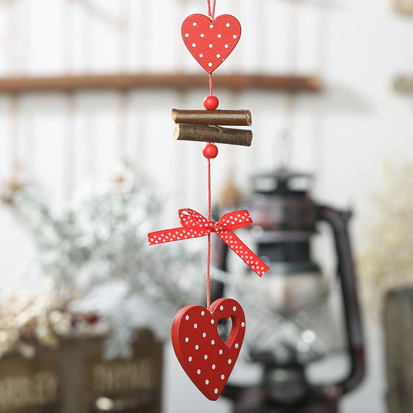 Adorno Navideño de Madera con Lunares Creativos