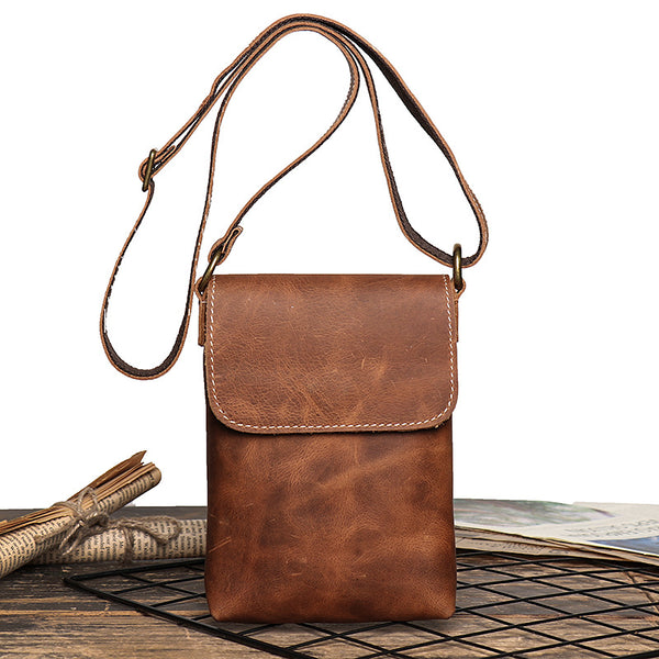 Bolso Bandolera Unisex de Cuero Crazy Horse Premium