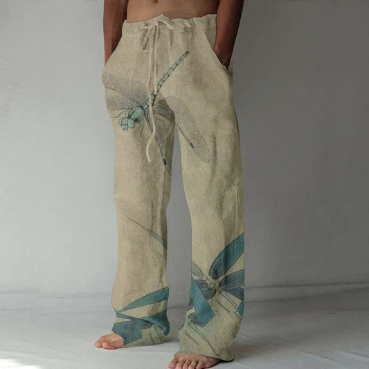 Pantalones Casuales Talla Grande Pierna Ancha para Hombre