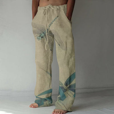 Pantalones Casuales Talla Grande Pierna Ancha para Hombre