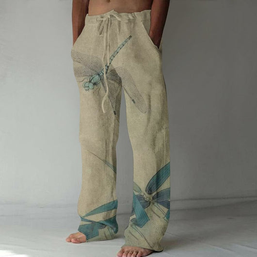 Pantalones Casuales Talla Grande Pierna Ancha para Hombre