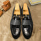 Mocasines de Cuero Charol Coreanos - Zapatos Ejecutivos Elegantes
