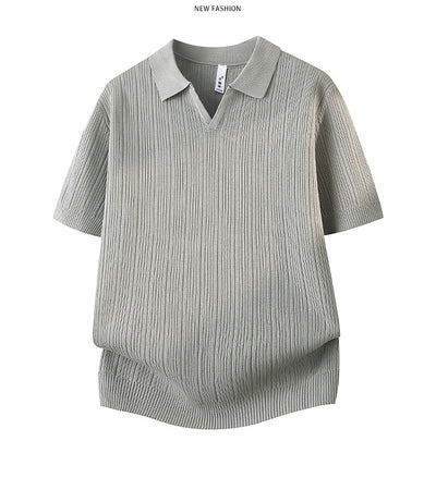 Camisa Casual Slim Fit Cuello Solapa Manga Corta Hombre - Image 16