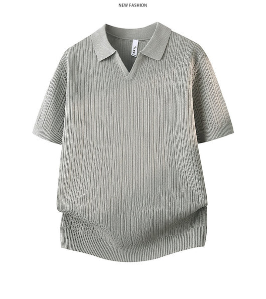 Camisa Casual Slim Fit Cuello Solapa Manga Corta Hombre - Image 16