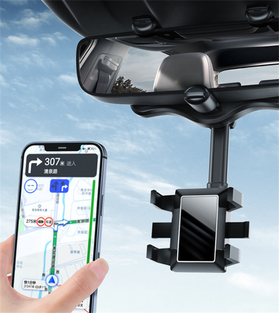 Soporte Giratorio para Teléfono en Espejo Retrovisor - Compatible con Todos los Móviles - Image 27