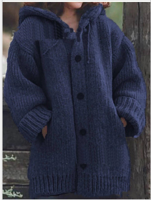 Cardigan Sudadera con Capucha de Largo Medio - Image 18