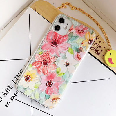Funda de Silicona Floral Compatible con Apple - Image 9
