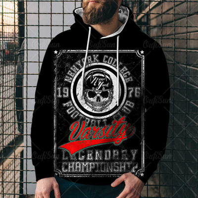 Sudadera con Capucha Estilo Retro Hombre Impresión 3D Digital Suelta - Image 5