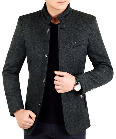 Chaqueta de Lana Premium para Hombre - Estilo Ejecutivo Otoño Invierno - Image 14