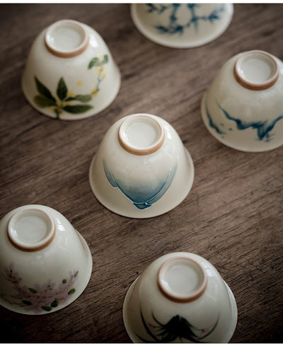 Juego de Té Kung Fu Pintado a Mano con Tazas de Hielo - Image 16