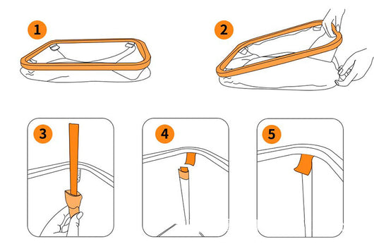 Canasta de Almacenamiento con Tapa de Bambú y Rollo de Papel Transparente - Image 10