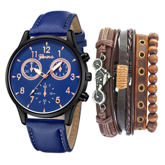 Reloj Pulsera Punk con Cinturón y Brazalete Doble Esfera - Image 15
