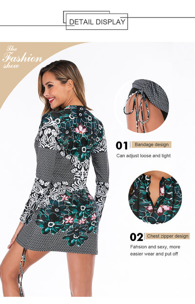 Traje de Baño Enterizo Manga Larga Onyx - Image 11