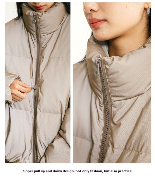 Abrigo de Plumón de Pato Blanco para Invierno con Tecnología Reflectante - Image 24