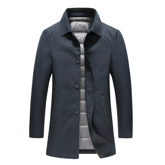 Chaqueta Acolchada Ligera y Larga Cortavientos Pluma - Image 4