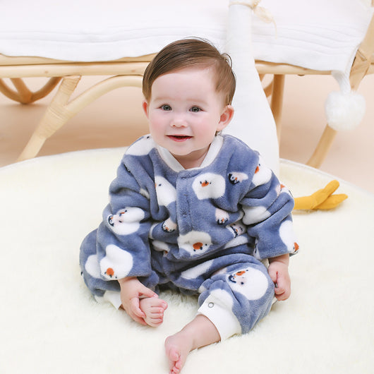 Pijama Enterizo Térmico para Bebé en Polar Coral Acolchado - Image 12