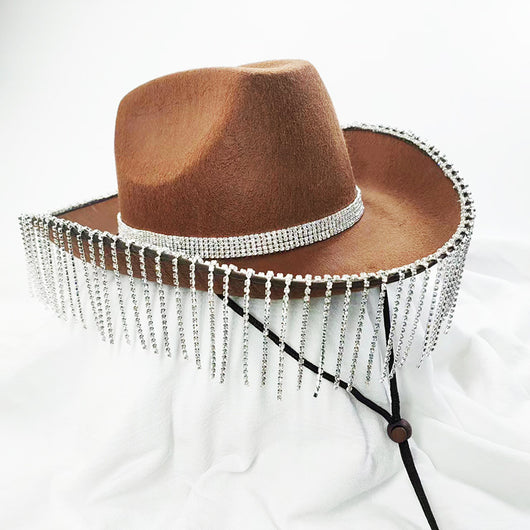 Sombrero Vaquero Denim con Cristales para Dama de Honor - Image 8