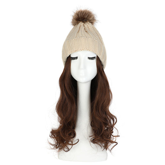 Gorro de Lana con Peluca Desmontable para Mujer - Image 19