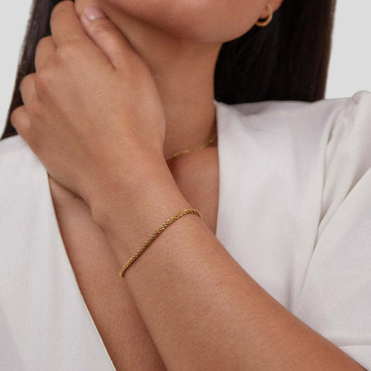 Pulsera Dorada Brillante Verano 2024 para Mujer - Image 3