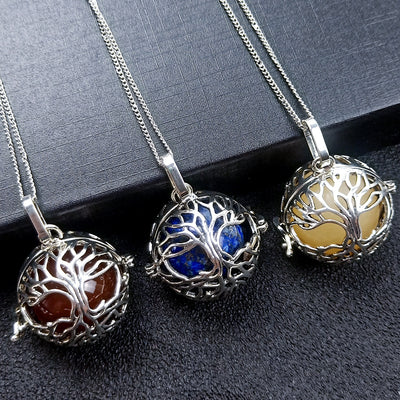 Colgante Hueco de Ágata Cristal Natural con los Siete Chakras - Image 15