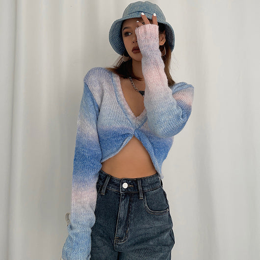 Suéter Oversize Cuello V Suave y Cómodo para Mujer - Image 7