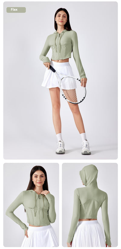 Sudadera Deportiva con Capucha Control de Cintura y Efecto Reductivo - Image 16