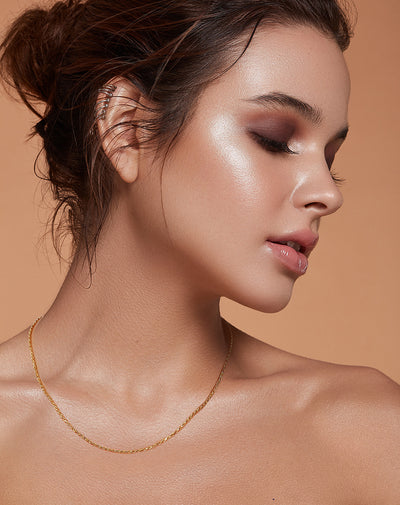 Cadena de Plata Esterlina Trenzada para Mujer