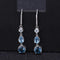 Aretes de Piedras Preciosas Naturales Elegantes en Plata S925