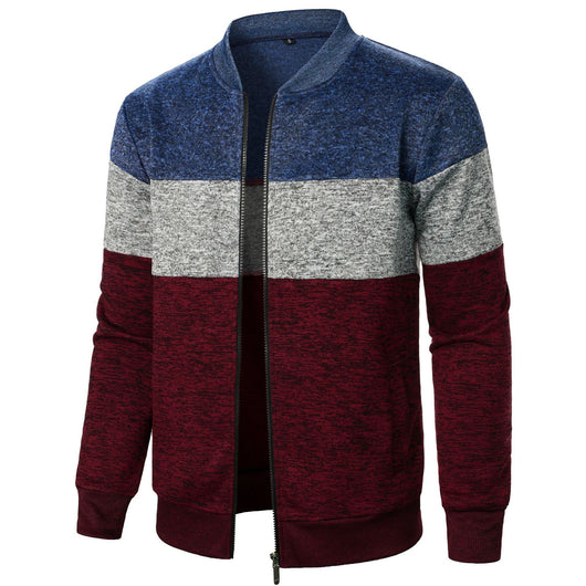 Suéter de Punto Grueso con Bloques de Color para Hombre - Image 18