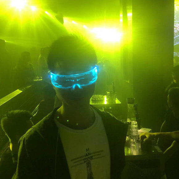 Óculos de LED Multicoloridos Luminosos para Festas e Celebrações