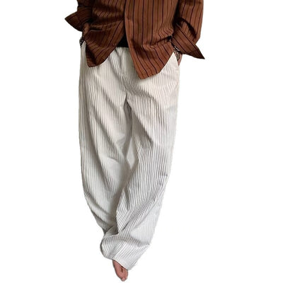 Pantalones Anchos Plisados con Textura para Hombre - Image 5