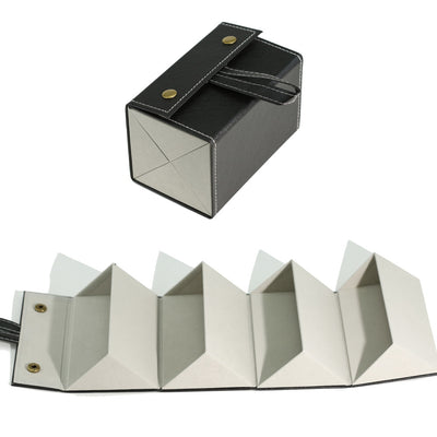 Estuche Multiseccional para Gafas en Cuero - Organizador Plegable - Image 4