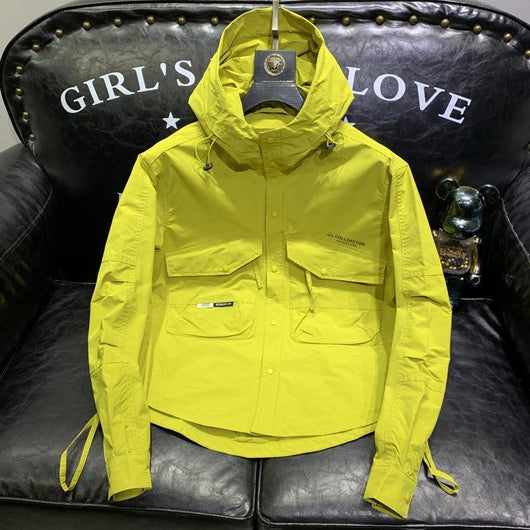 Chaqueta de Trabajo Casual con Capucha - Abrigo Shell para Hombre - Image 29