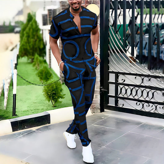 Conjunto de Pantalón y Camisa Manga Corta con Efecto 3D - Image 16