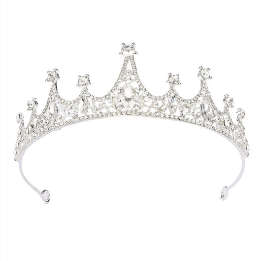 Tiara Nupcial Princesa Coreana con Corona de Diamantes - Image 6