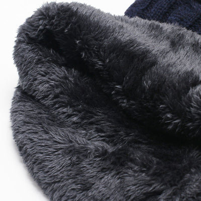 Bufanda Térmica Acolchada de Punto para Hombre - Image 4
