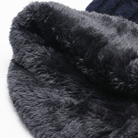 Bufanda Térmica Acolchada de Punto para Hombre - Image 4