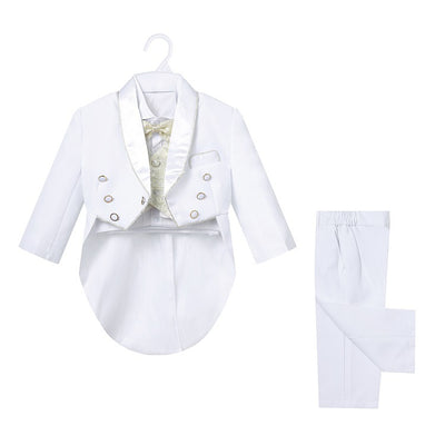 Conjunto de Esmoquin Infantil Británico para Presentador de Piano y Eventos - Image 3