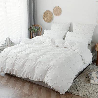 Juego de Cama Textil Floral de 3 Piezas con Detalles Decorativos - Image 3